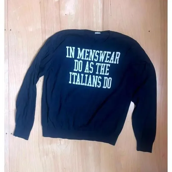 Caruso "In Menswear Do As The Italians Do" Sweater EU 54 - Picture 1 of 5